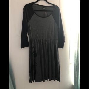 Tinker Bell detail gray and black dress